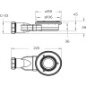 Душевой поддон из искусственного мрамора BELBAGNO TRAY-MR-UNO-AH-180/80-35-W-NO